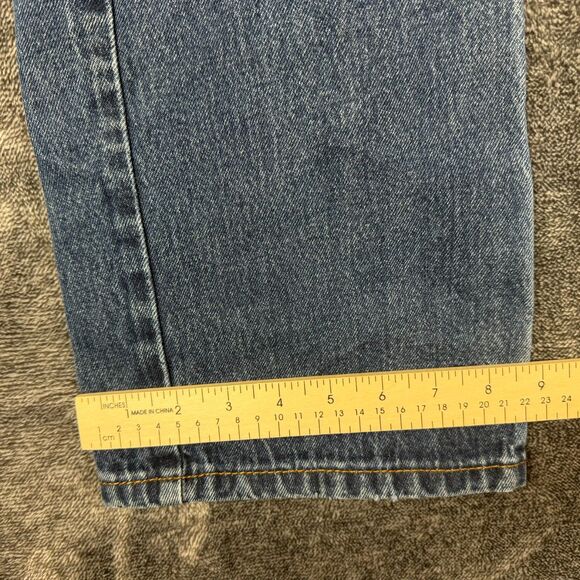 Levi's 517 Bootcut Blue Denim Jeans Men's 32X32 (32X31) Cowboy Western - Picture 6 of 12